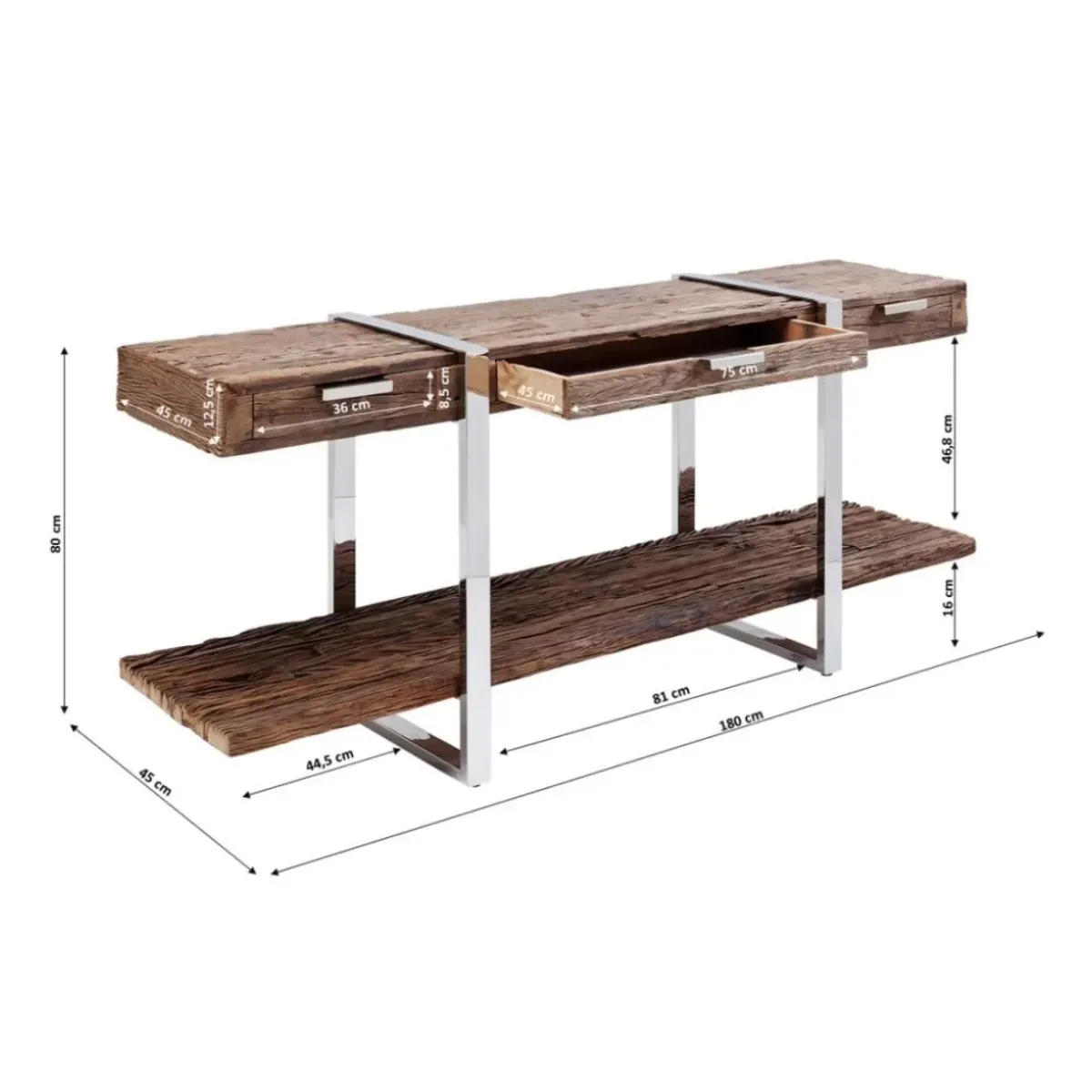 KARE Design Konsole Rustico 180X46Cm- Kommoden & Sideboards