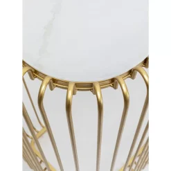 KARE Design Konsole Wire Glas Marble Gold 142X89Cm- Kommoden & Sideboards