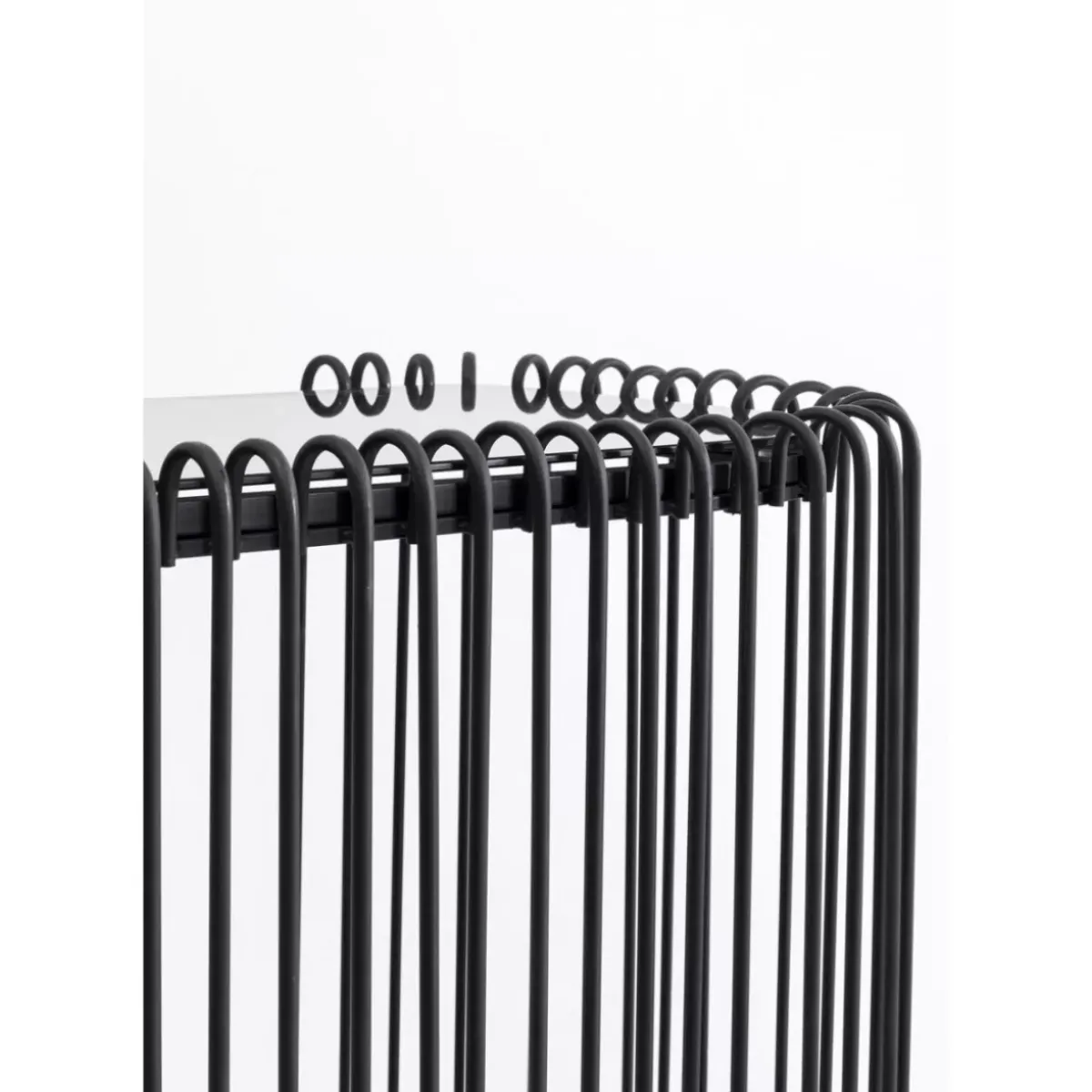 KARE Design Konsole Wire Glas Schwarz 142X89Cm- Kommoden & Sideboards