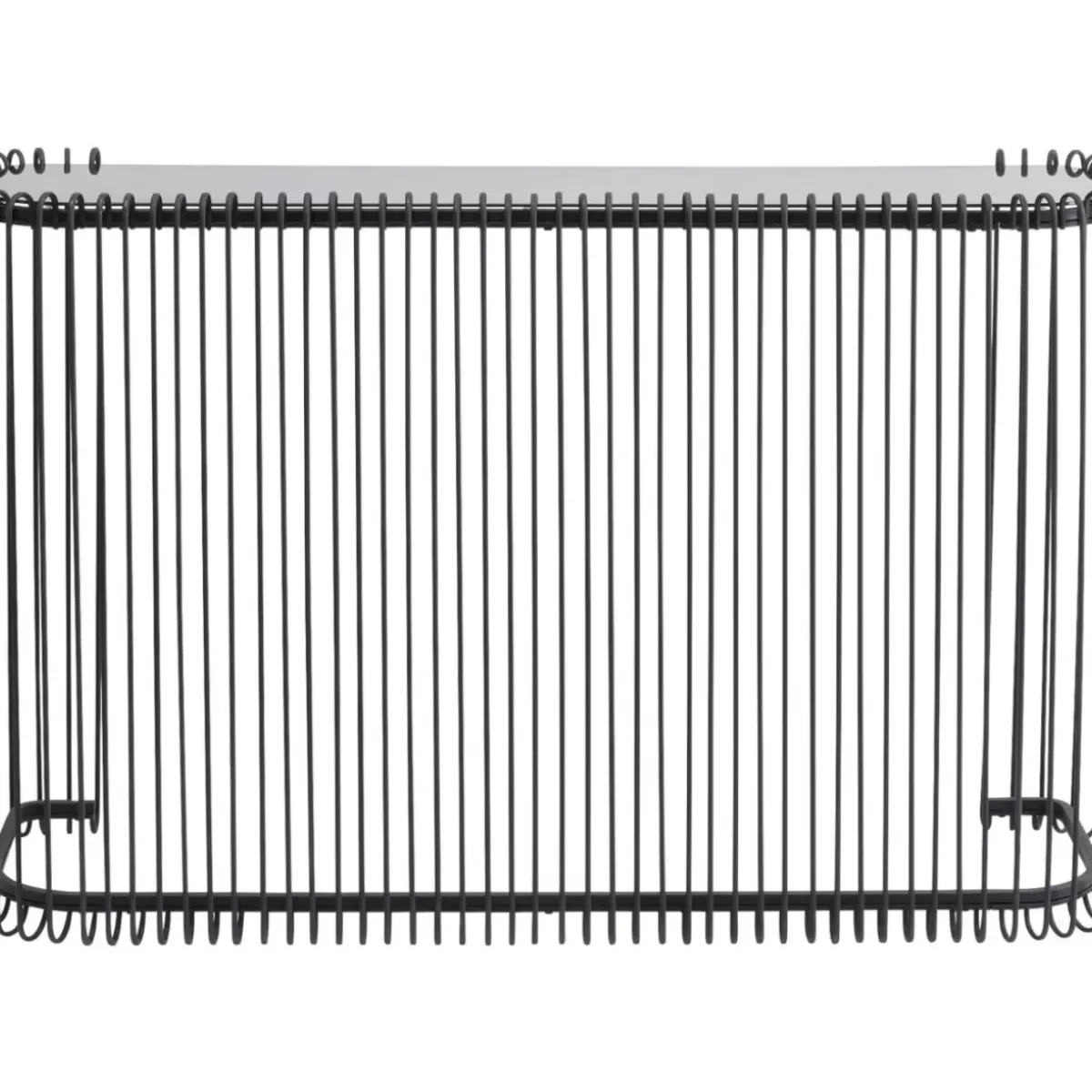 KARE Design Konsole Wire Glas Schwarz 142X89Cm- Kommoden & Sideboards