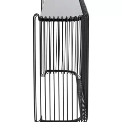KARE Design Konsole Wire Glas Schwarz 142X89Cm- Kommoden & Sideboards