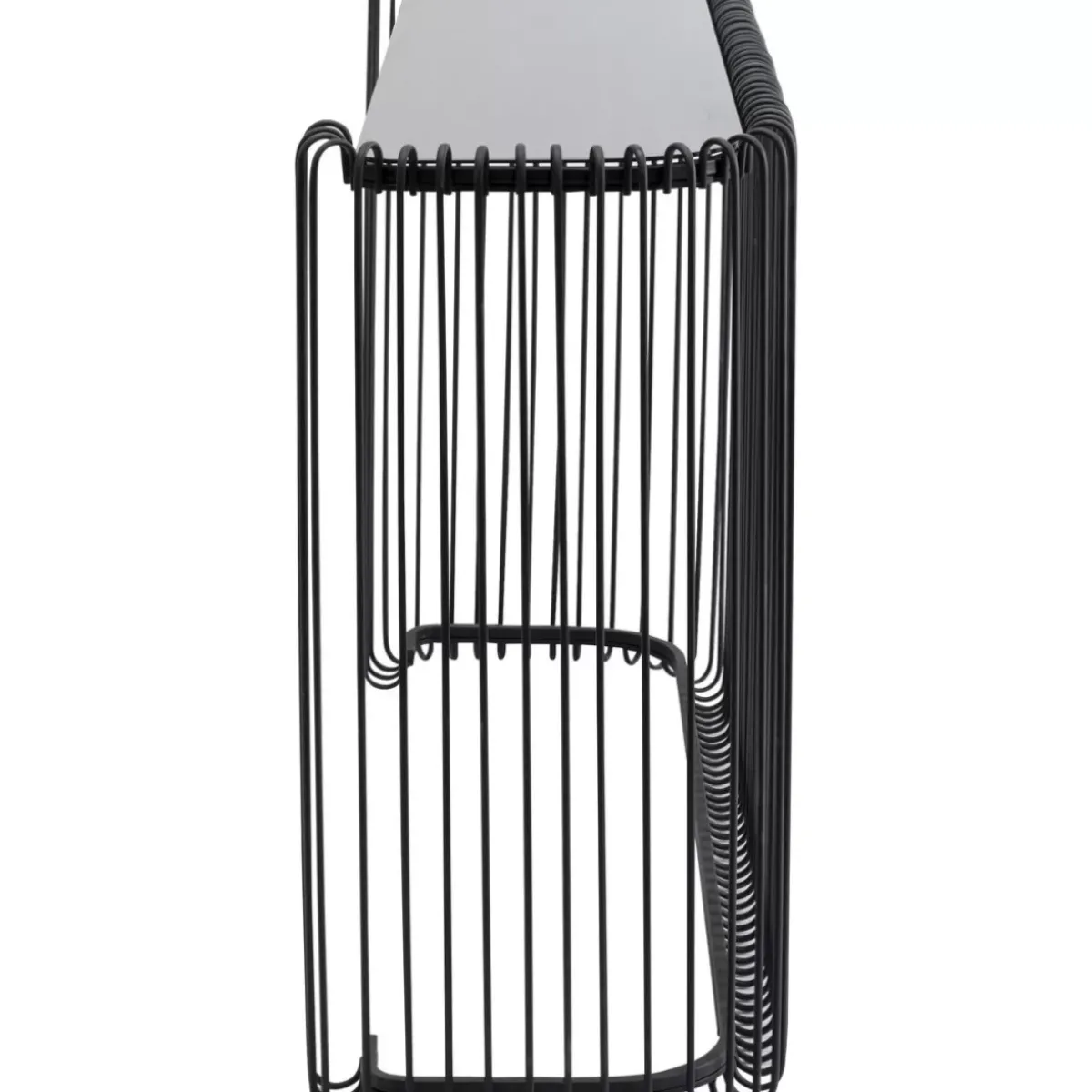 KARE Design Konsole Wire Glas Schwarz 142X89Cm- Kommoden & Sideboards
