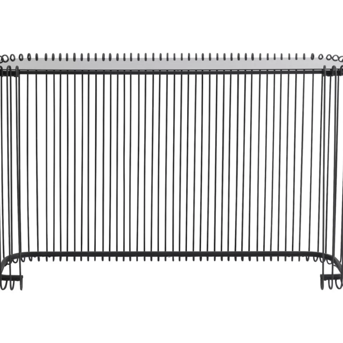 KARE Design Konsole Wire Glas Schwarz 142X89Cm- Kommoden & Sideboards