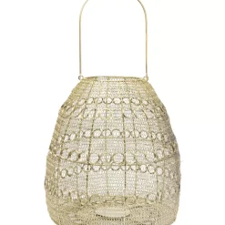 KARE Design Laterne Hayat Cone Brass 37Cm- Kerzenständer & Laternen