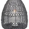 KARE Design Laterne Hayat Cone Schwarz 37Cm- Kerzenständer & Laternen