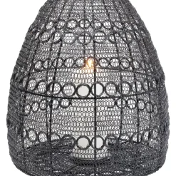 KARE Design Laterne Hayat Cone Schwarz 37Cm- Kerzenständer & Laternen