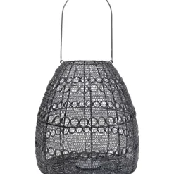 KARE Design Laterne Hayat Cone Schwarz 37Cm- Kerzenständer & Laternen