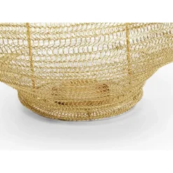 KARE Design Laterne Mesh Brass O51Cm- Kerzenständer & Laternen