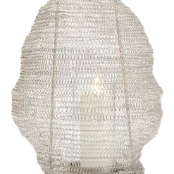 KARE Design Laterne Mesh Silber O30Cm- Kerzenständer & Laternen