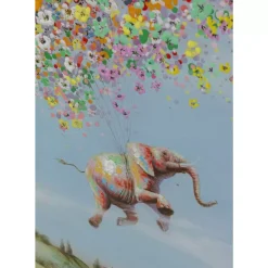 KARE Design Leinwandbild Flying Elephant In Day 120X160Cm- Bilder