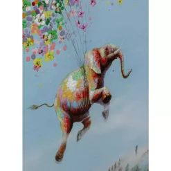 KARE Design Leinwandbild Flying Elephant In Day 80X100Cm- Bilder