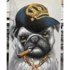 KARE Design Leinwandbild Hip Hop Dog 70X100Cm- Bilder