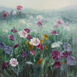 KARE Design Leinwandbild Pastell Flowers 120X120Cm- Bilder