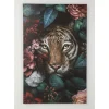 KARE Design Leinwandbild Tiger In Flower 90X140Cm- Bilder