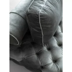 KARE Design Liege Bottone Velvet Grau- Sofas & Couches