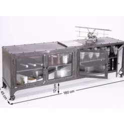 KARE Design Lowboard Factory Metall- Kommoden & Sideboards