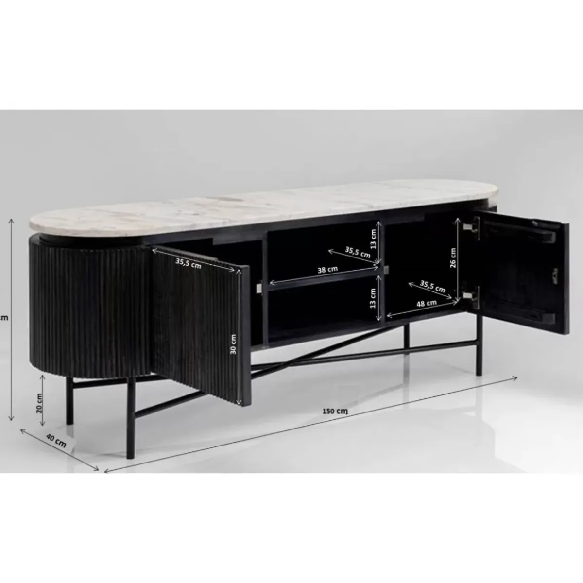 KARE Design Lowboard Glenn- Kommoden & Sideboards