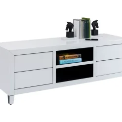 KARE Design Lowboard Luxury Push Weiss 140X50Cm- Kommoden & Sideboards
