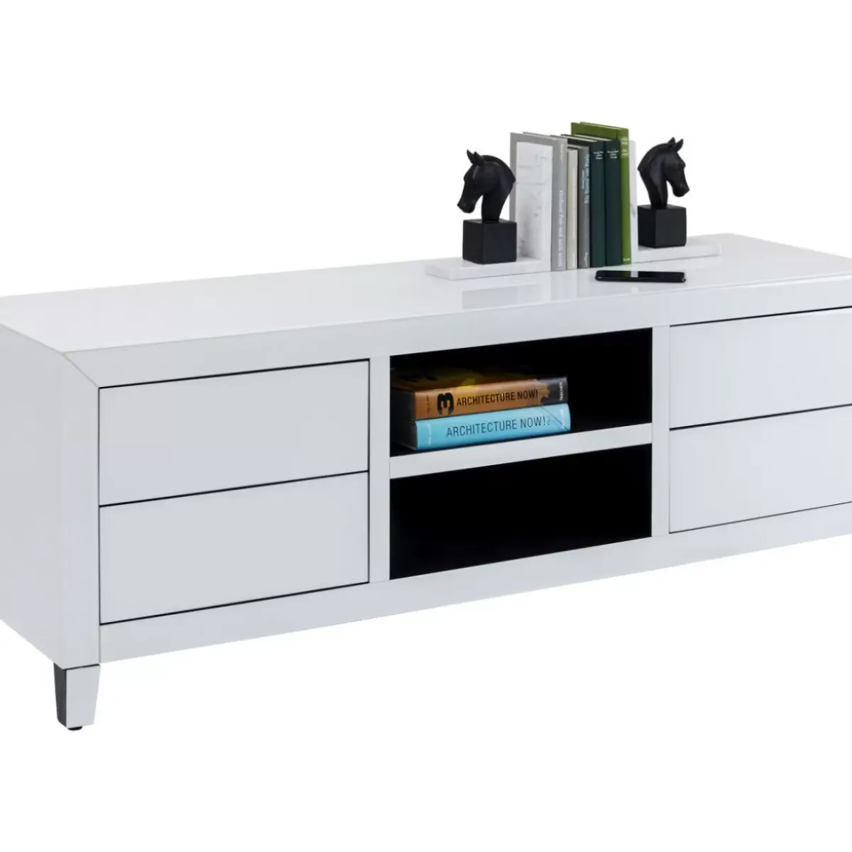 KARE Design Lowboard Luxury Push Weiss 140X50Cm- Kommoden & Sideboards