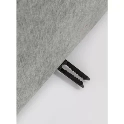 KARE Design Lucca Hocker Grau 76Cm- Sofas & Couches