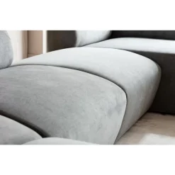 KARE Design Lucca Hocker Grau 76Cm- Sofas & Couches