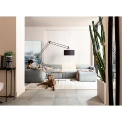 KARE Design Lucca Ottomane Elements Grau Rechts 90Cm- Sofas & Couches