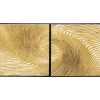 KARE Design Objektbild Wave Gold (2/Set)- Bilder