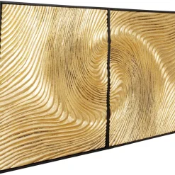 KARE Design Objektbild Wave Gold (2/Set)- Bilder