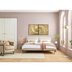 KARE Design Objektbild Wave Gold (2/Set)- Bilder