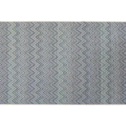KARE Design Outdoor Teppich Zigzag Blau 160X230Cm- Teppiche