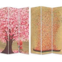 KARE Design Paravent Flower Couple Vs Flower Boat 120X180- Paravents