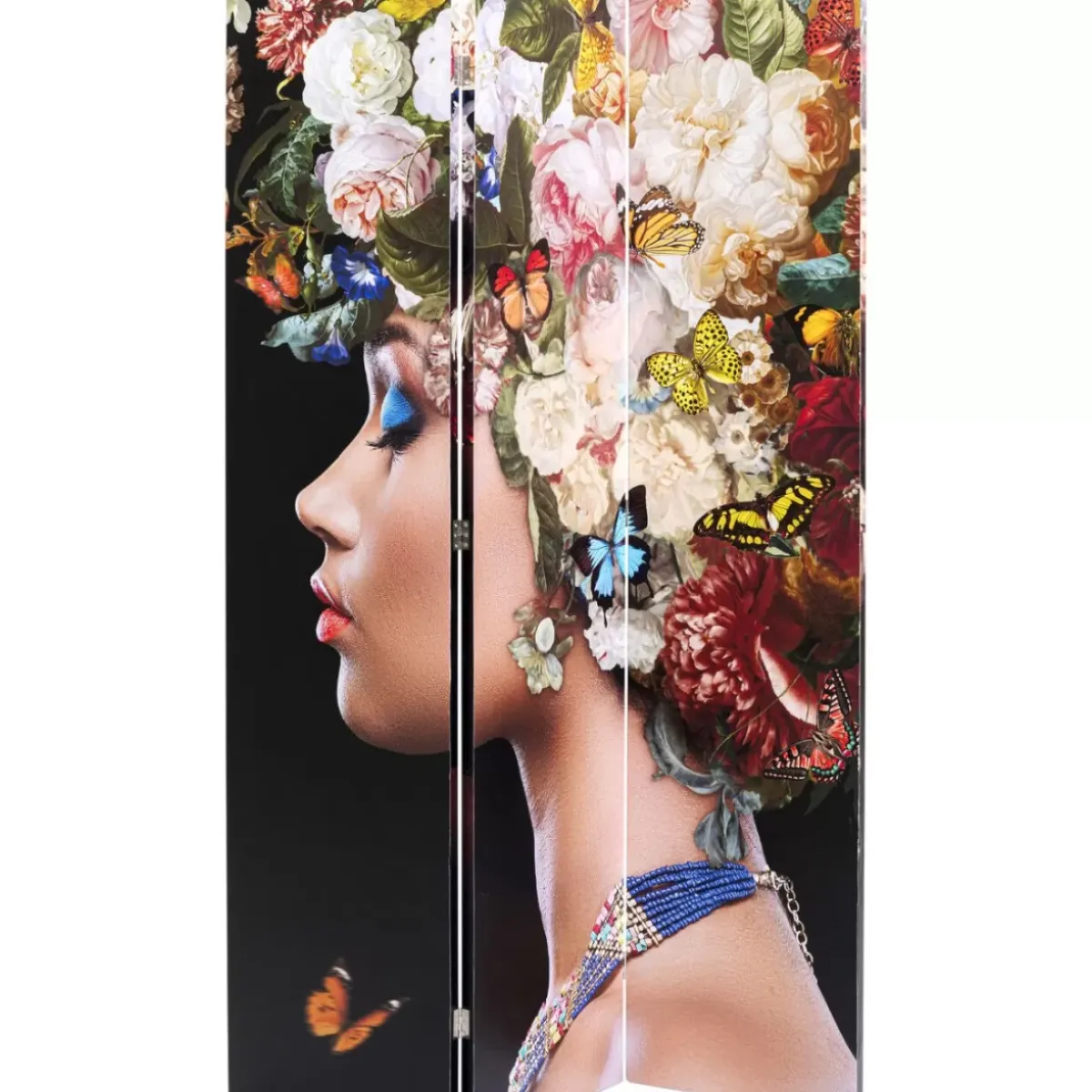 KARE Design Paravent Flowery Shoulder Vs Bunch Flowers 120X180- Paravents