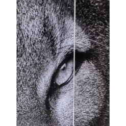 KARE Design Paravent King Lion Vs Cat Girl 120X180Cm- Paravents