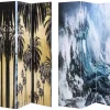 KARE Design Paravent Triptychon Wave Vs Palms 120X180Cm- Paravents