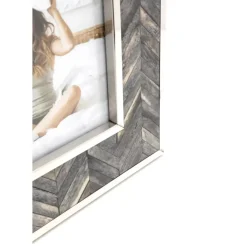 KARE Design Rahmen Chevron Grau 13X18- Deko & Geschenkartikel