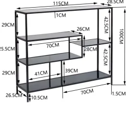 KARE Design Regal Loft Schwarz 100X115- Regale
