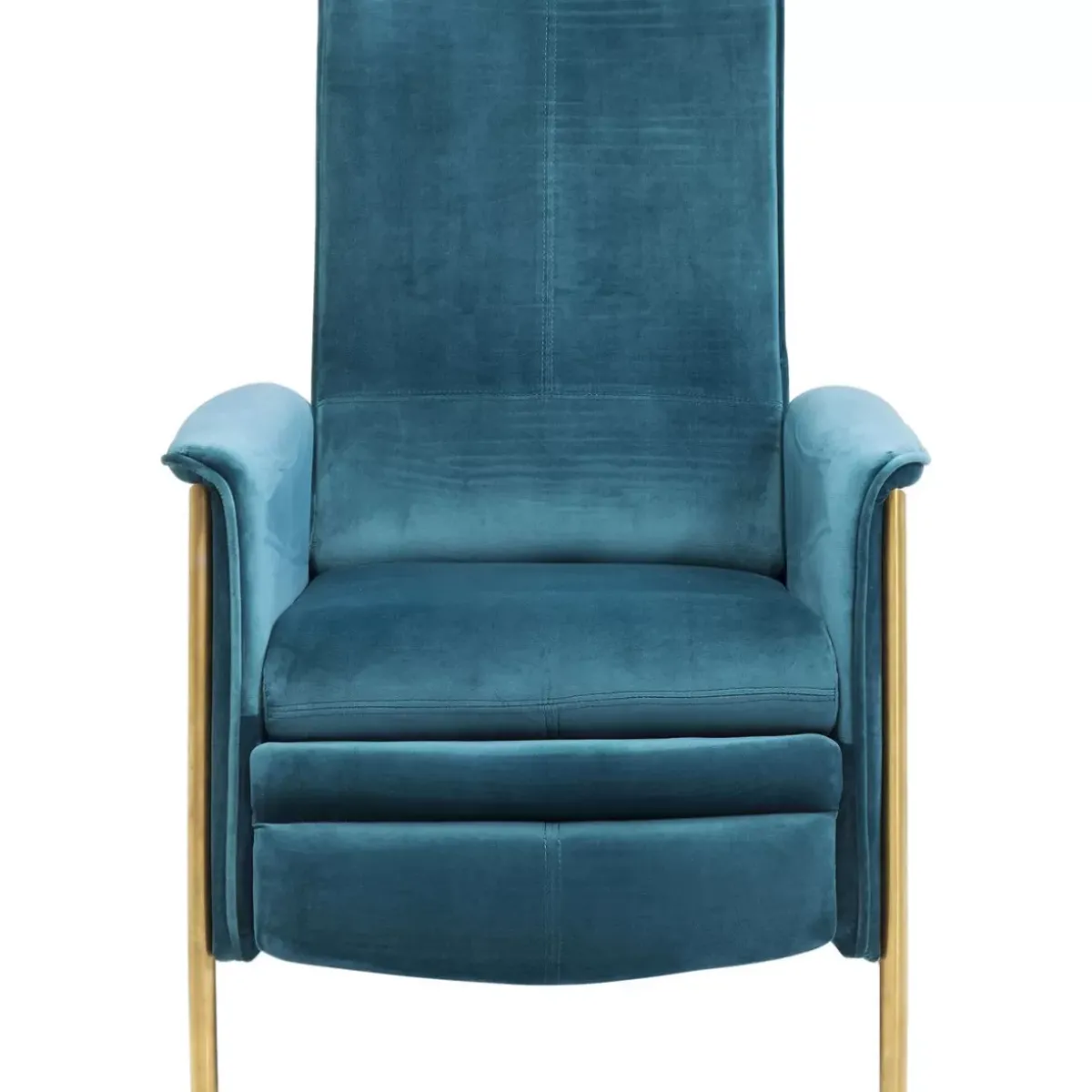 KARE Design Relaxsessel Lazy Velvet Blau- Sessel