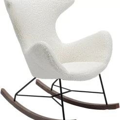 KARE Design Schaukelsessel Balance Weiss- Sessel