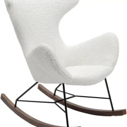 KARE Design Schaukelsessel Balance Weiss- Sessel