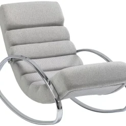 KARE Design Schaukelsessel Manhattan Grau-Beige- Sessel