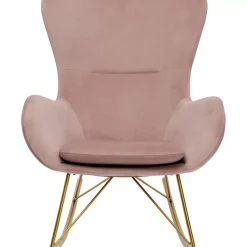 KARE Design Schaukelsessel Oslo Rosa- Sessel