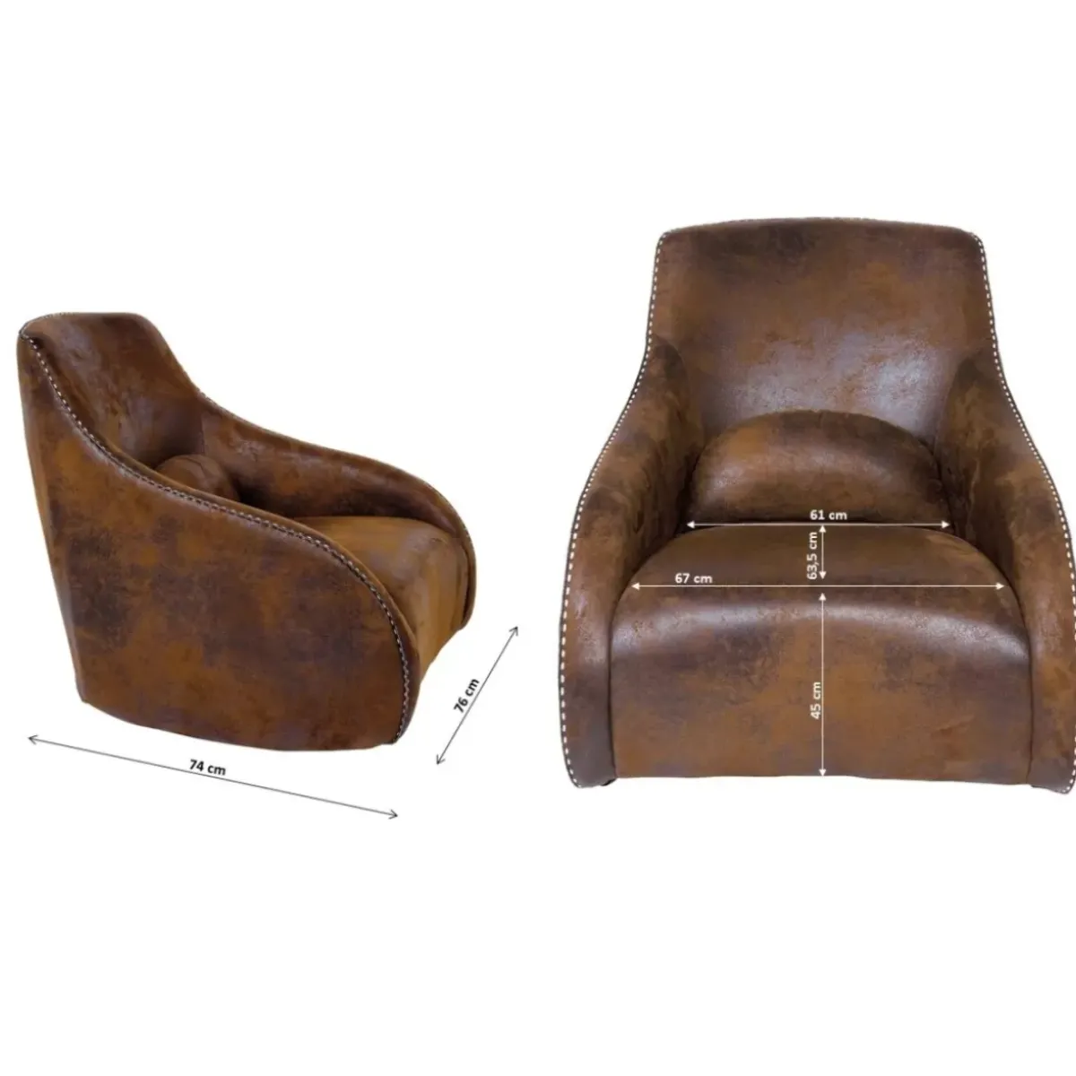 KARE Design Schaukelsessel Swing Ritmo Vintage Smart- Sessel