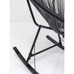 KARE Design Schaukelstuhl Acapulco Schwarz- Outdoormöbel