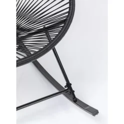 KARE Design Schaukelstuhl Acapulco Schwarz- Outdoormöbel