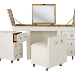 KARE Design Schminkkombination Diva Croco White- Tische