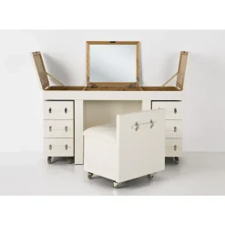 KARE Design Schminkkombination Diva Croco White- Tische