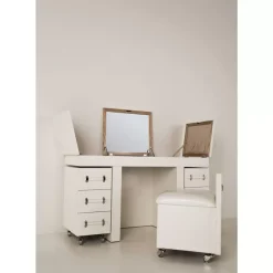 KARE Design Schminkkombination Diva Croco White- Tische