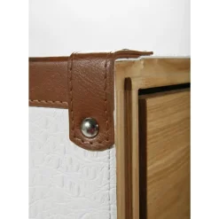 KARE Design Schrankkoffer Croco White Cosmopolitan- Regale