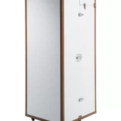 KARE Design Schrankkoffer Croco White Cosmopolitan- Regale