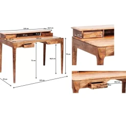 KARE Design Schreibtisch Brooklyn Nature 110X70Cm- Tische